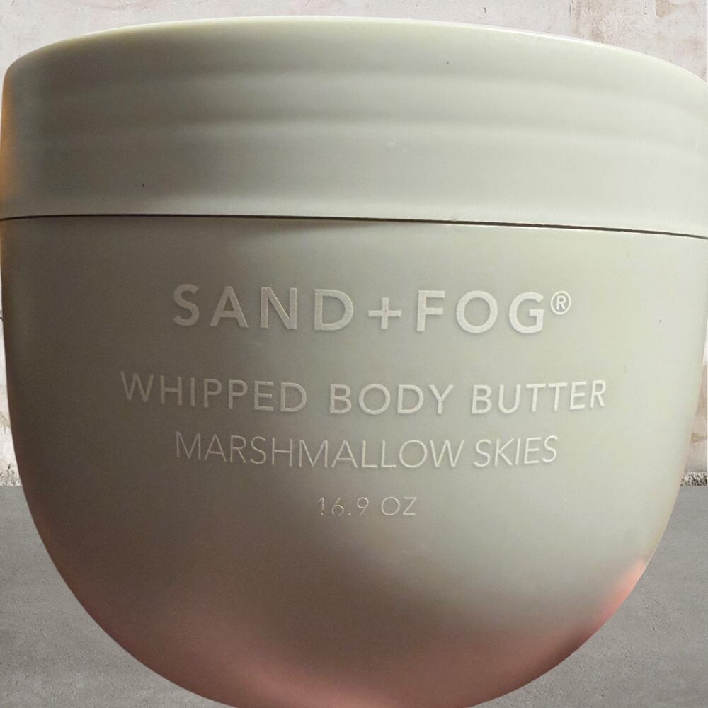 Sand + Fog $35 16.9 oz Whipped Body Butter Marshmallow Skies NEW